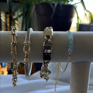 Chic Gold and Silver Bracelet Collection